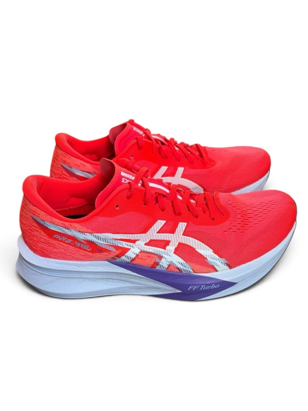 ASICS Magic Speed 4 Running Shoes Men’s 12.5 Flash Red/White
